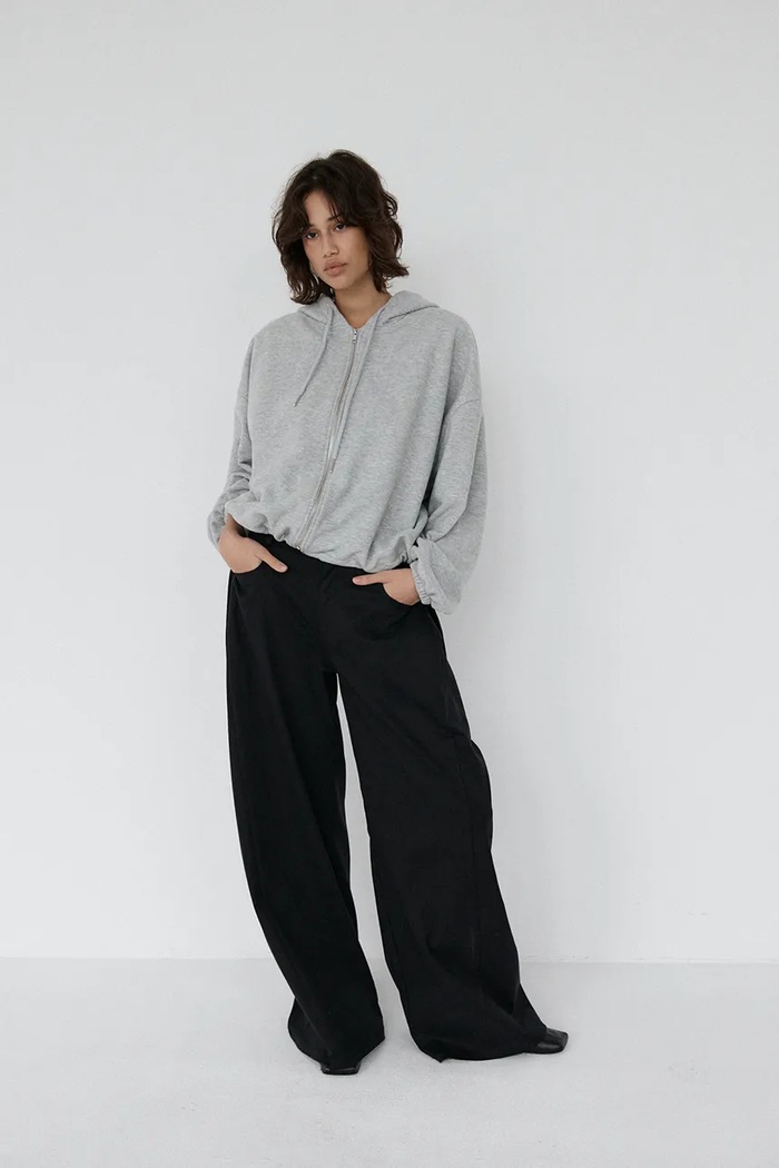 Muuv spodnie straight damskie spodnie.wide.leg.AHI