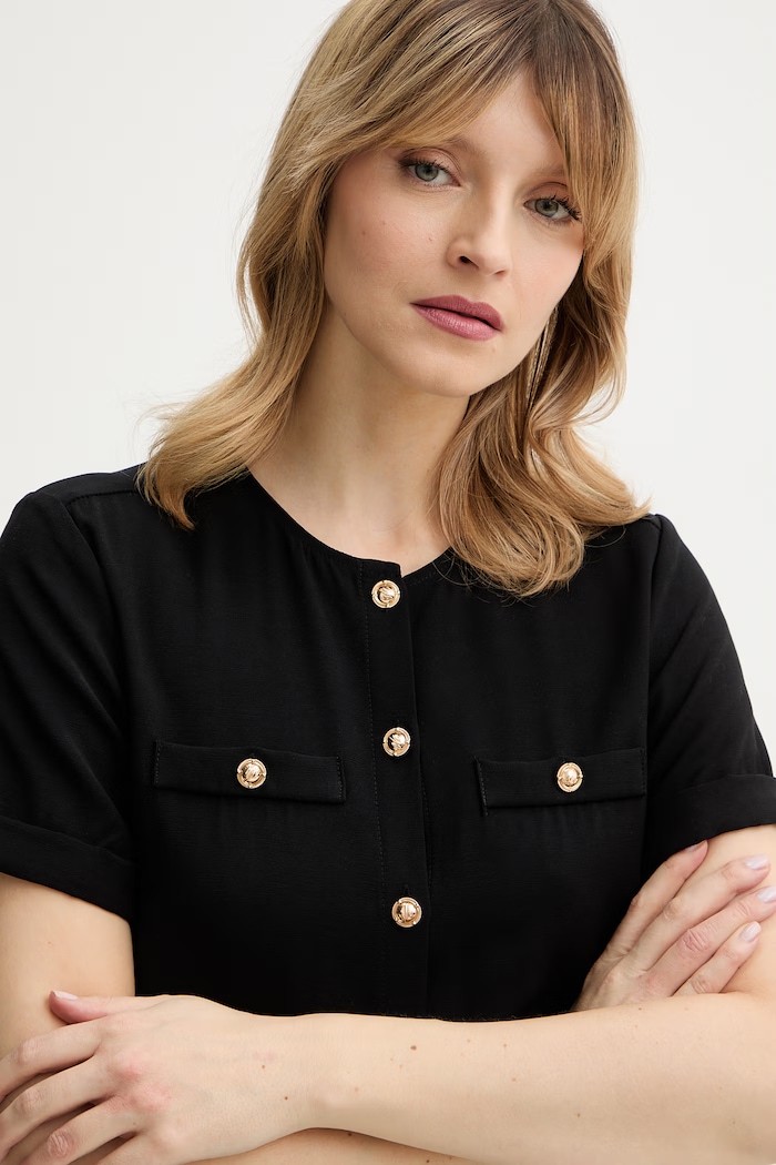 Silvian Heach rochie HESPER negru GPP26461VE