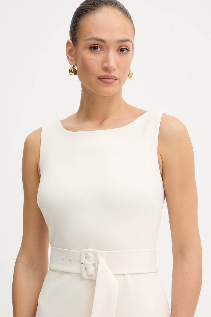 Silvian Heach rochie PRISON bej GPP26251VE