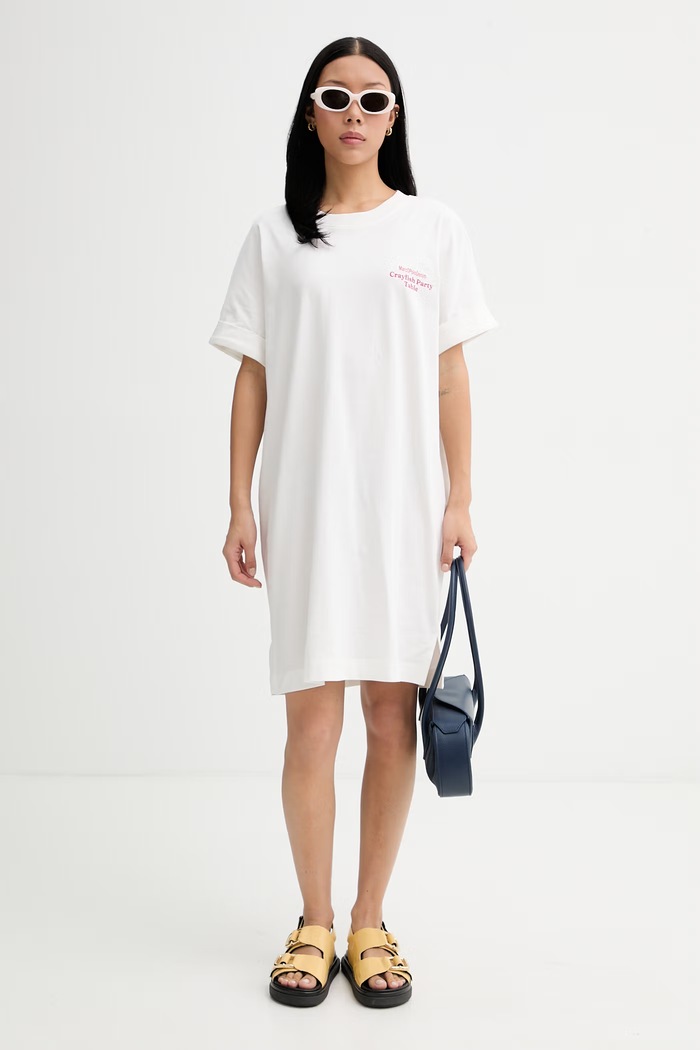 Marc O'Polo rochie din bumbac 5000010192 alb ZS26