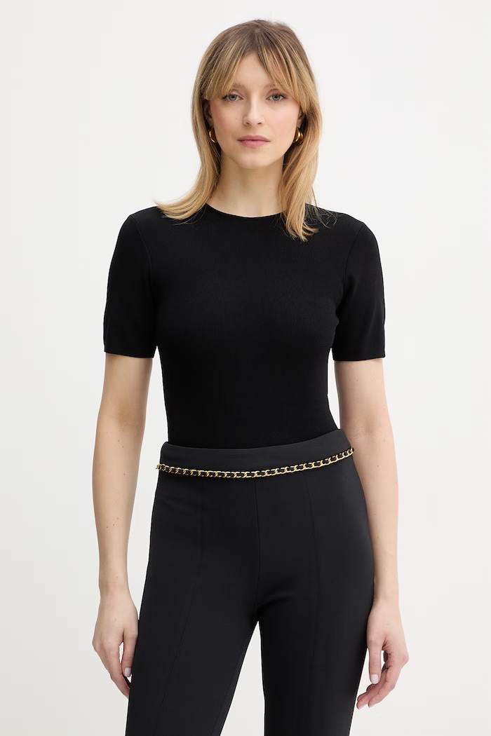 Tričko Silvian Heach CHAGI slim černá GPP26383MA