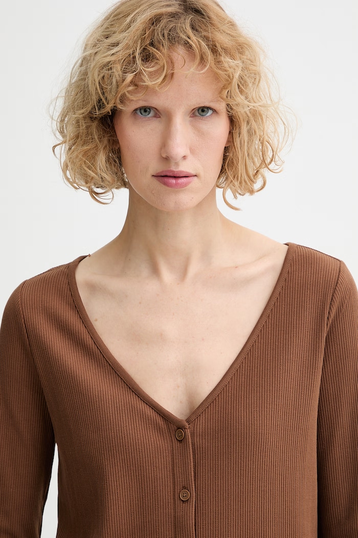 Marc O'Polo cardigan pentru femei maro 5000010166