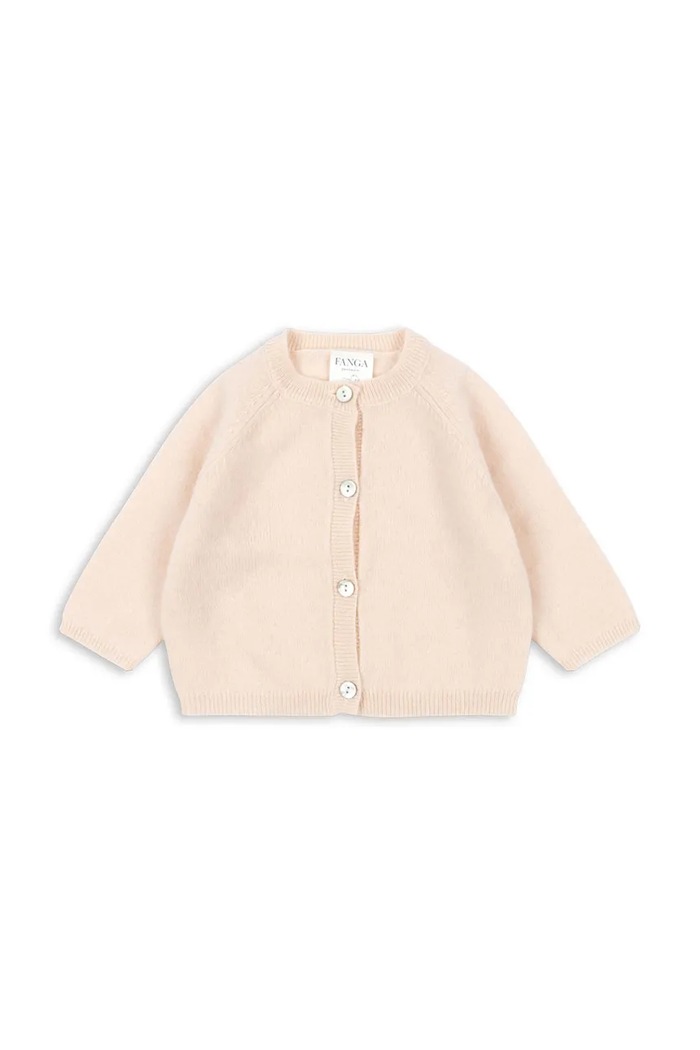 Fanga Fontana kardigan wełniany niemowlęcy SAVORA DUE CARDIGAN wełna różowy FA100080
