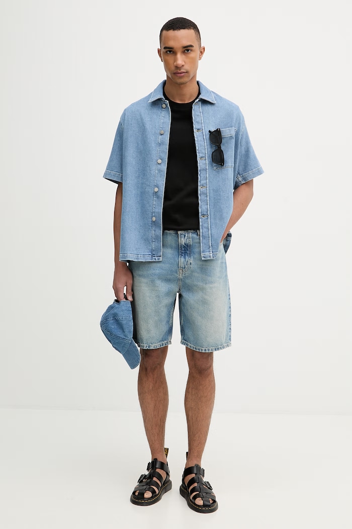 Marc O'Polo pantaloni scurți pentru bărbați, din denim 5000009746 albastru ZS26