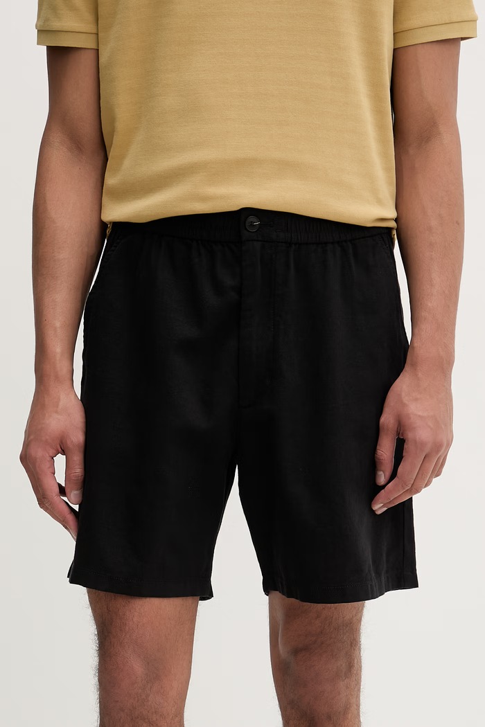 Marc O'Polo pantaloni scurți pentru bărbați, cu bumbac negru 5000011273