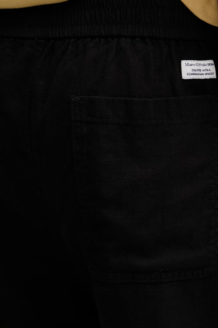 Marc O'Polo pantaloni scurți pentru bărbați, cu bumbac 5000011273 negru
