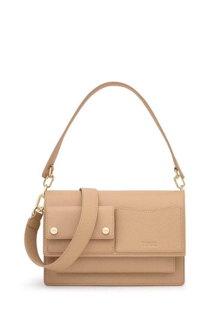 Tous torebka Audree Pockets nie mieści A4 beżowy 2002358101