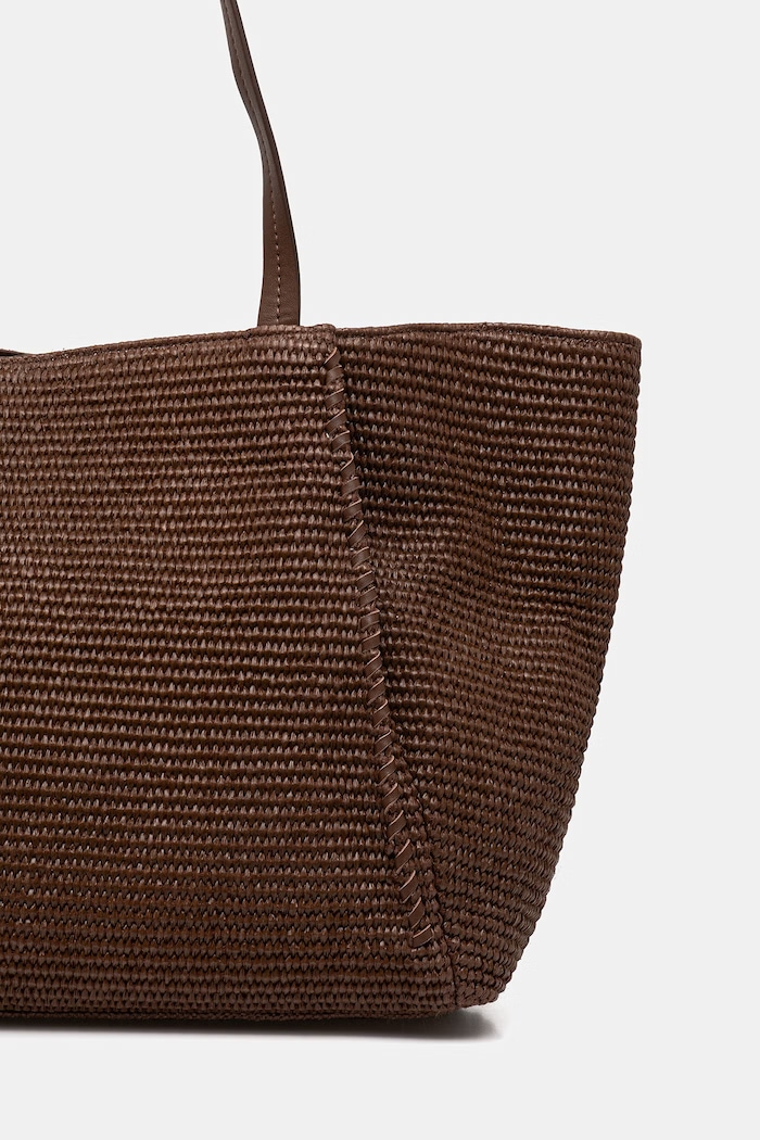 Marc O'Polo geantă shopper pentru femei împletită maro 5000010830