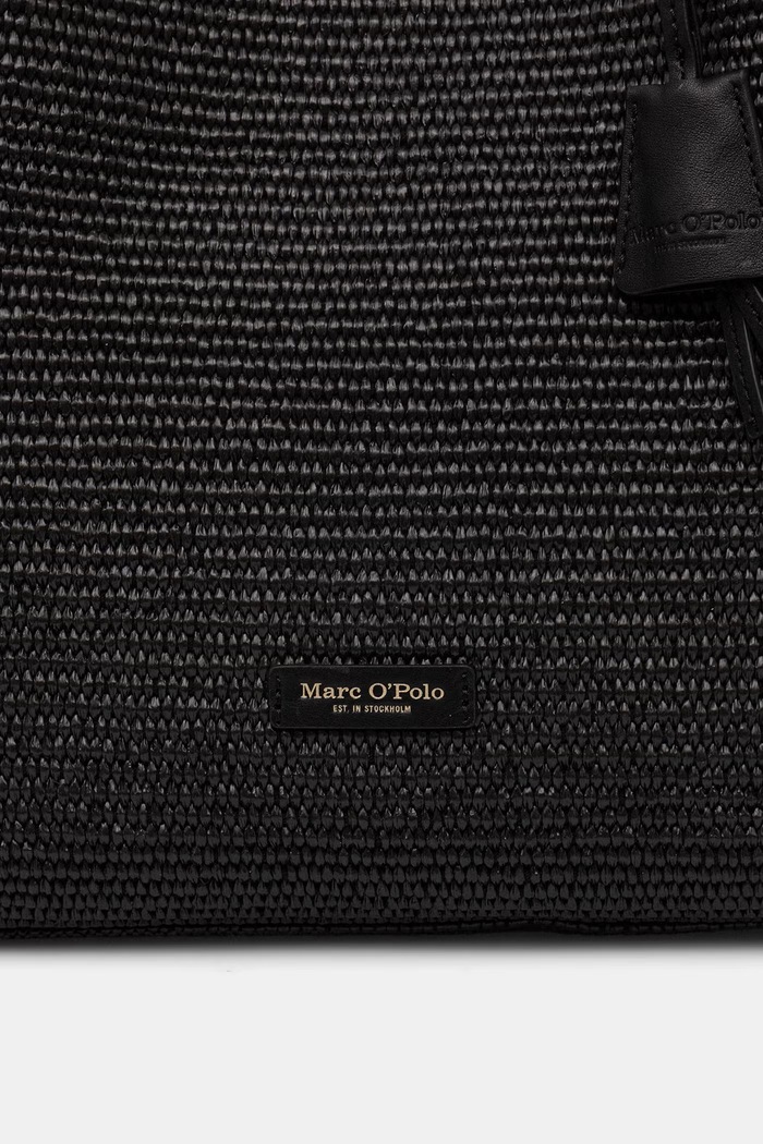 Marc O'Polo geantă shopper pentru femei împletită negru 5000010830