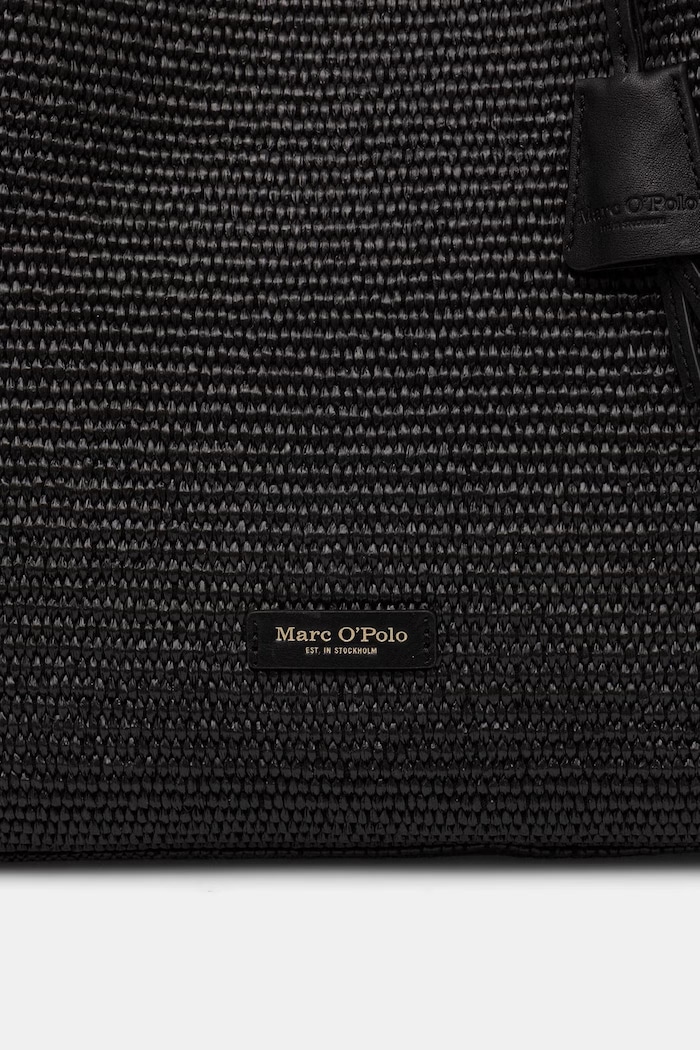 Marc O'Polo geantă shopper pentru femei împletită negru 5000010830