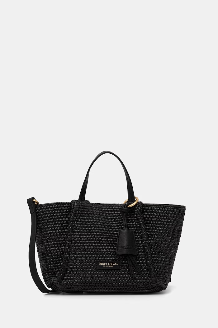 Marc O'Polo geantă crossbody pentru femei împletită negru 5000010832