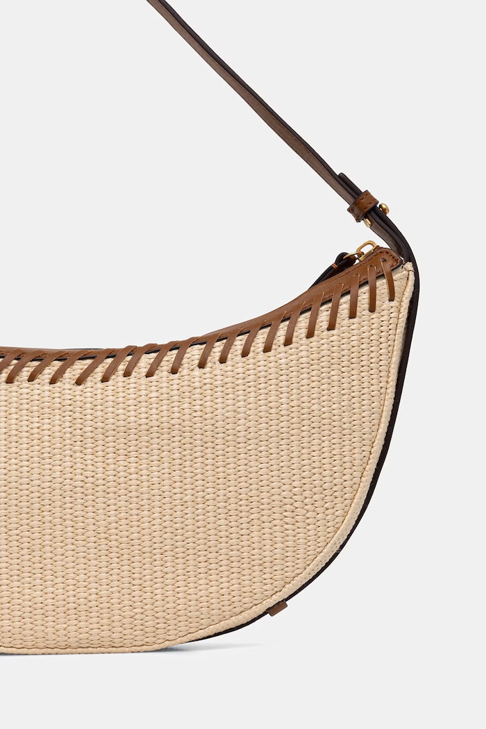Accesorii Marc O'Polo geantă croissant pentru femei împletită 5000010833 bej