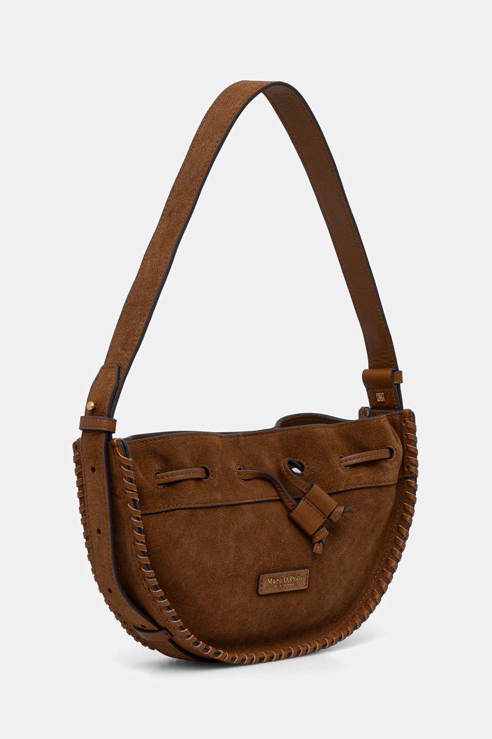 Marc O'Polo torebka crossbody damska zamszowa 5000010854 brązowy ZS26