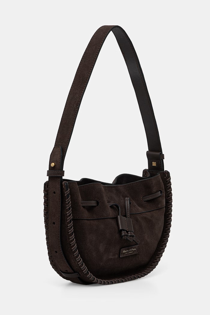 Accesorii Marc O'Polo geantă crossbody pentru femei, din piele întoarsă 5000010854 maro