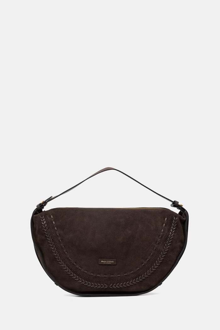Marc O'Polo geantă shopper pentru femei. din piele întoarsă maro 5000011010