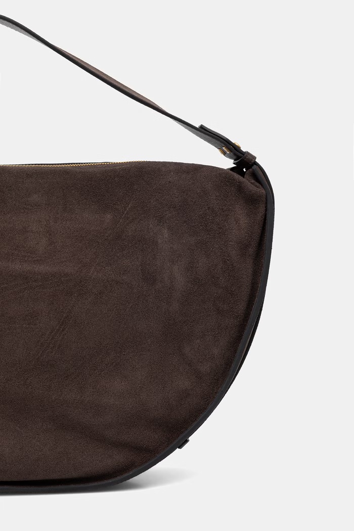 Accesorii Marc O'Polo geantă shopper pentru femei. din piele întoarsă 5000011010 maro