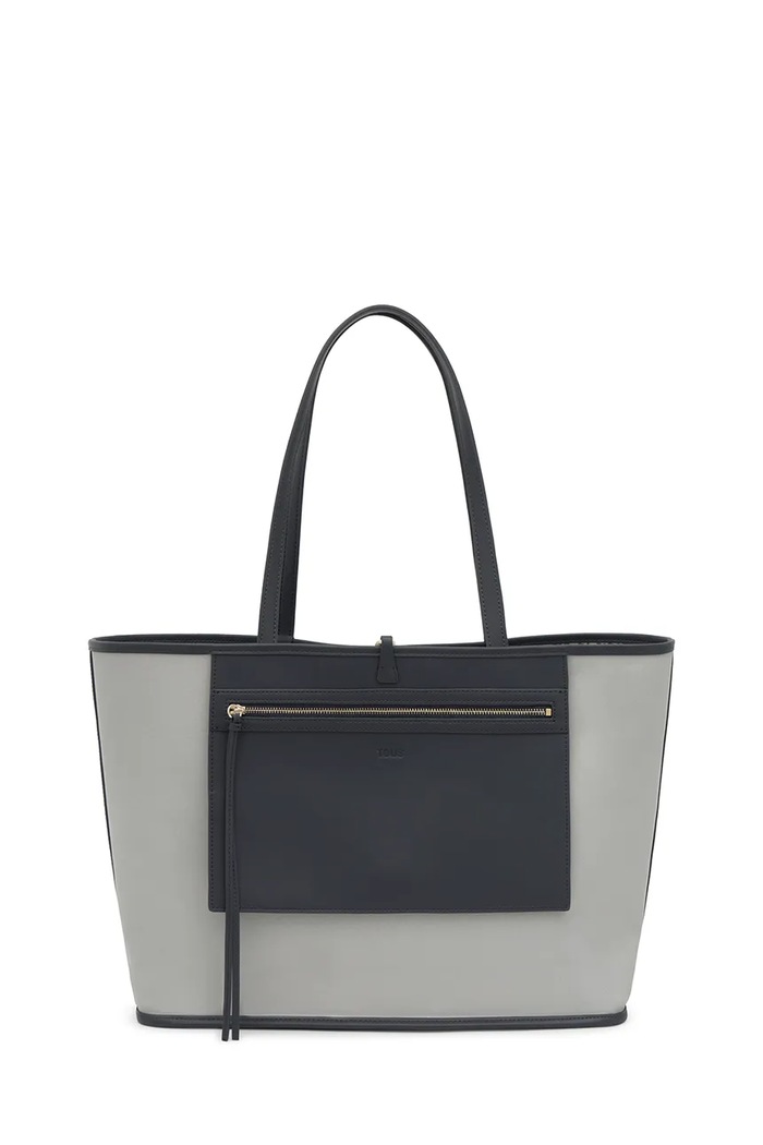 Tous torebka shopper damska z imitacji skóry 2002437247 szary ZS26