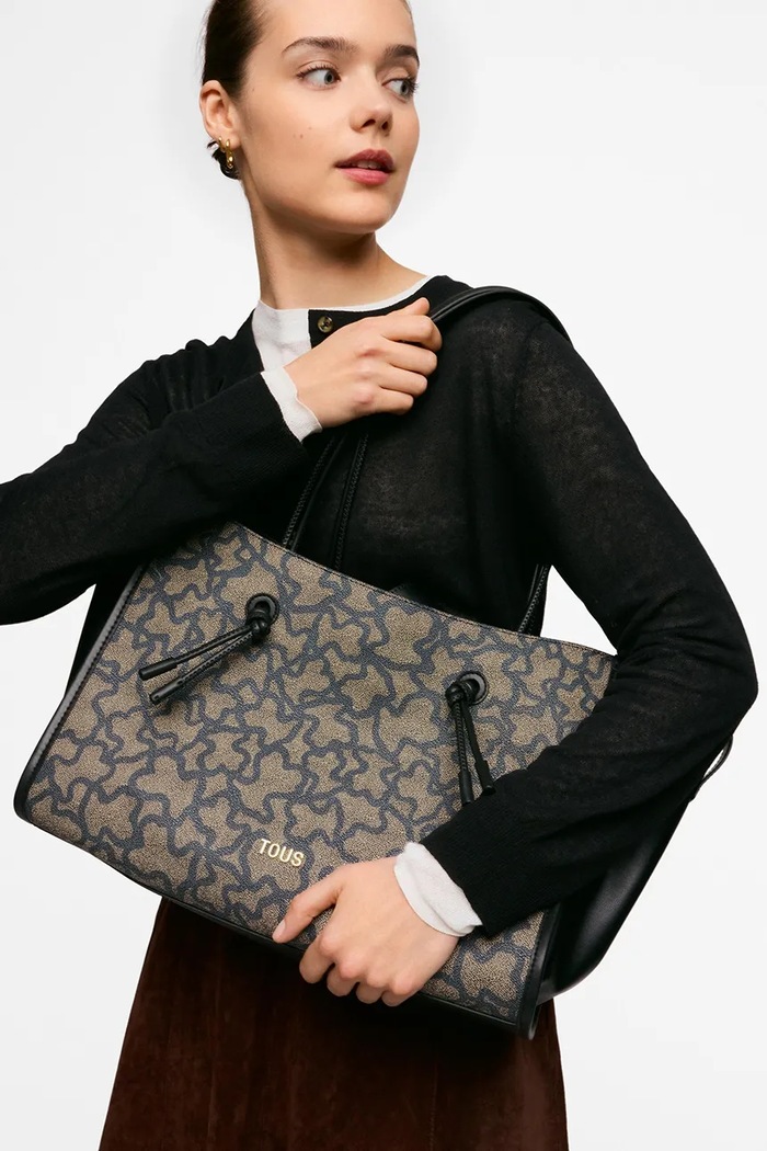 Tous torebka shopper damska z imitacji skóry 2002436944 brązowy