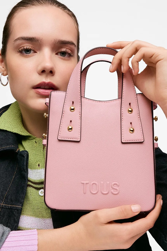 Tous torebka crossbody damska z imitacji skóry różowy 2002373715
