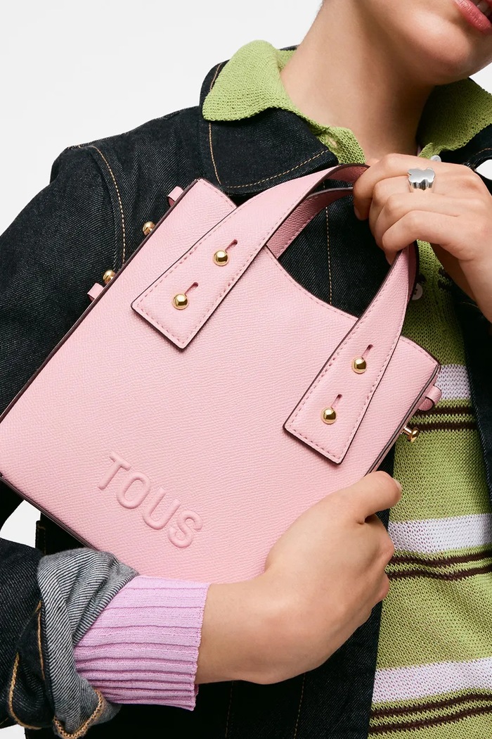 Tous torebka crossbody damska z imitacji skóry 2002373715 różowy