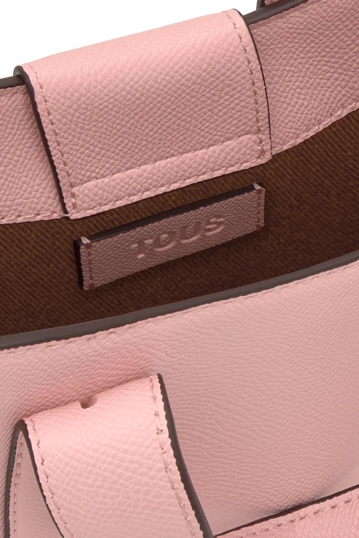 Akcesoria Tous torebka crossbody damska z imitacji skóry 2002373715 różowy