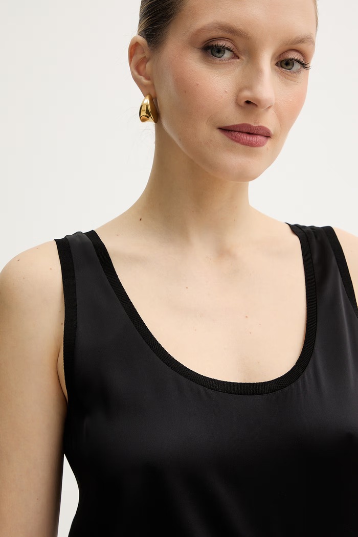 Silvian Heach top GOMOS czarny GPP26071TO