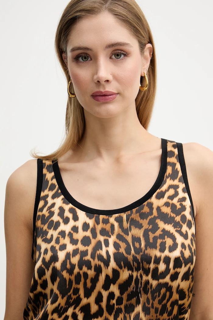 Silvian Heach top TERMIZ marrone GPP26178TO
