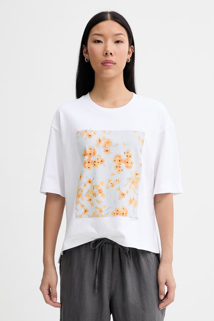 Marc O'Polo tricou pentru femei, din bumbac alb 5000014124