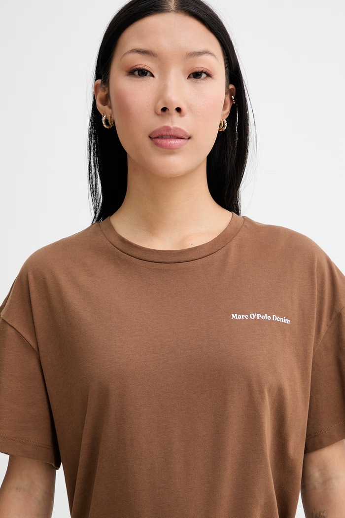 Marc O'Polo tricou pentru femei, din bumbac maro 5000009998