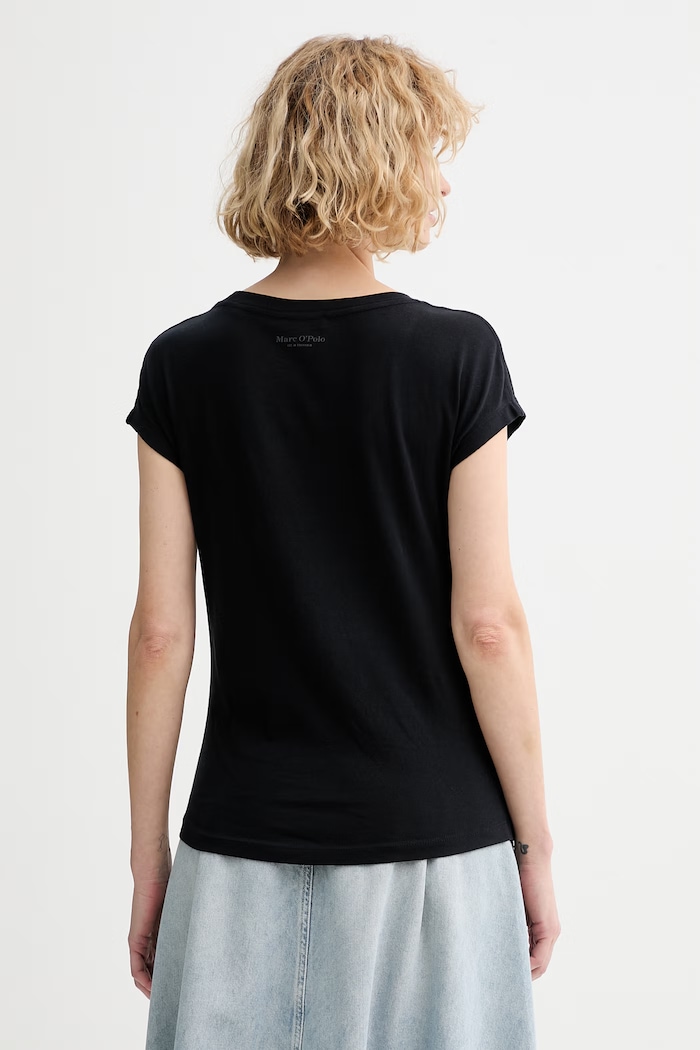 Ρούχα Marc O'Polo T-shirt γυναικείο βαμβακερό 5000014191 σκούρο μπλε