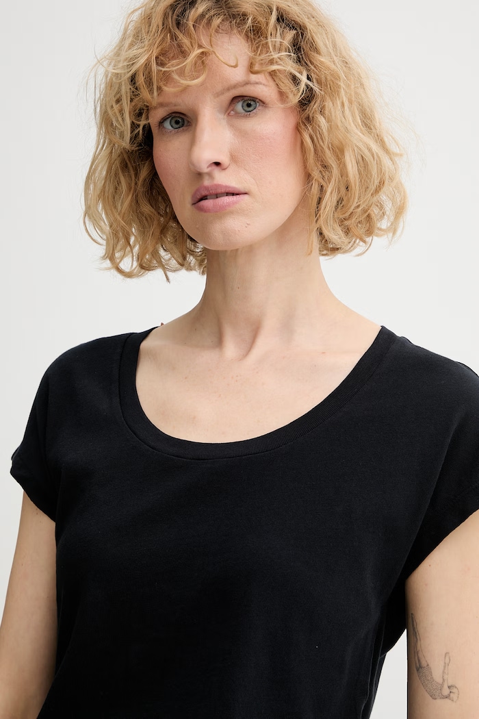 Marc O'Polo T-shirt γυναικείο βαμβακερό σκούρο μπλε 5000014191