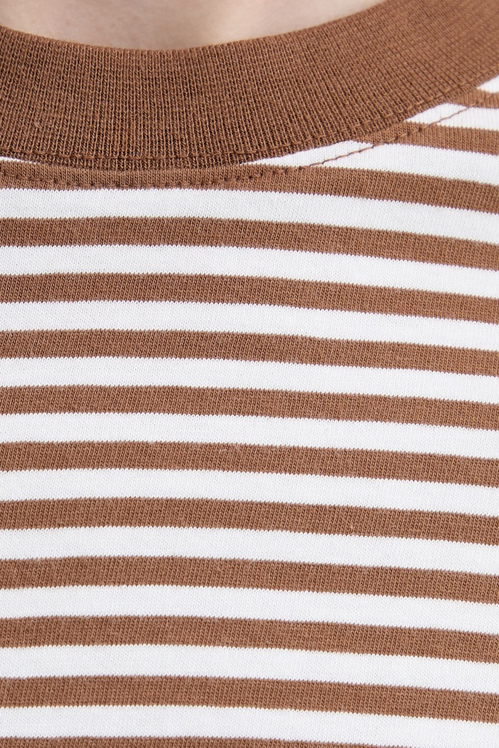 Marc O'Polo t-shirt γυναικείο βαμβακερό 5000010012 καφέ