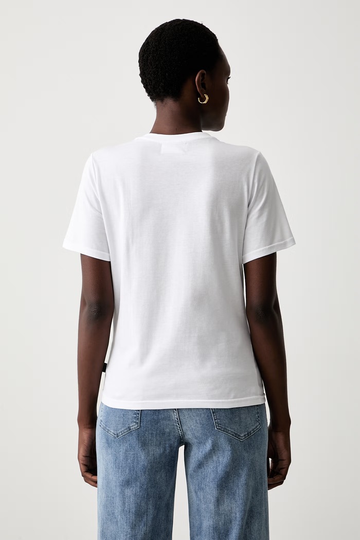 Odzież Muuv T-shirt damski bawełniany slim.tshirt.MOZEJUTRO biały