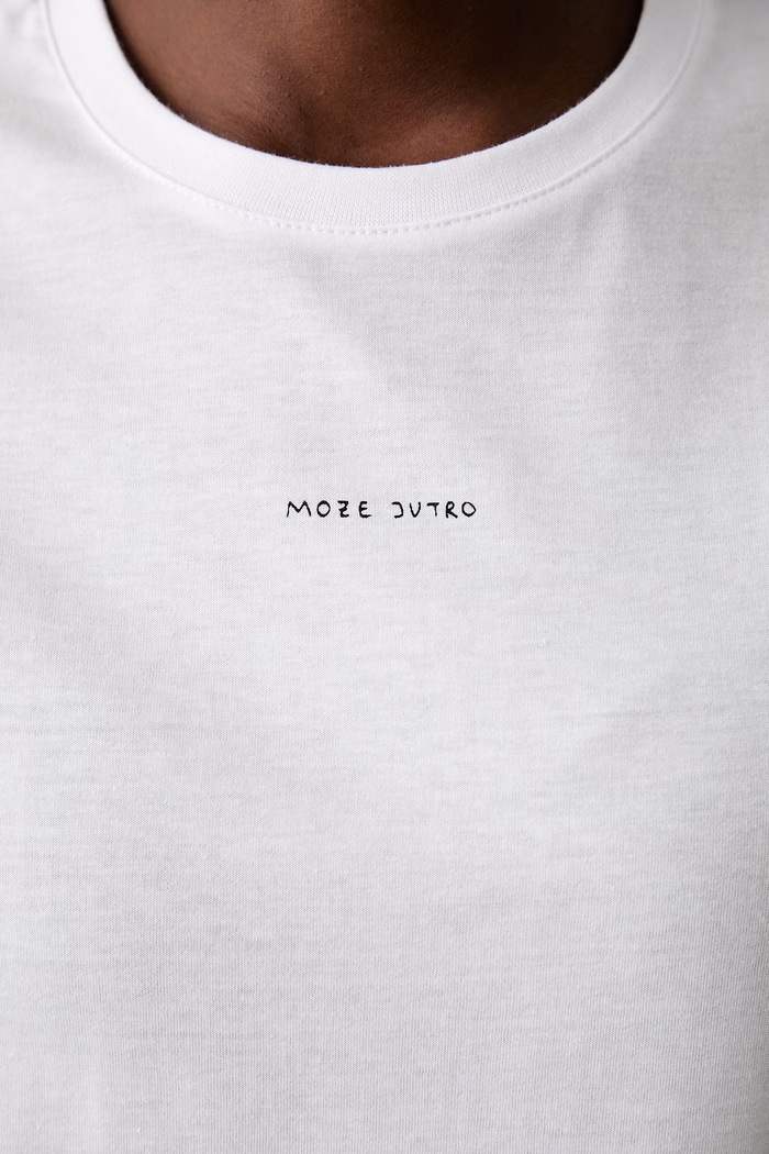 Muuv T-shirt damski bawełniany slim.tshirt.MOZEJUTRO biały
