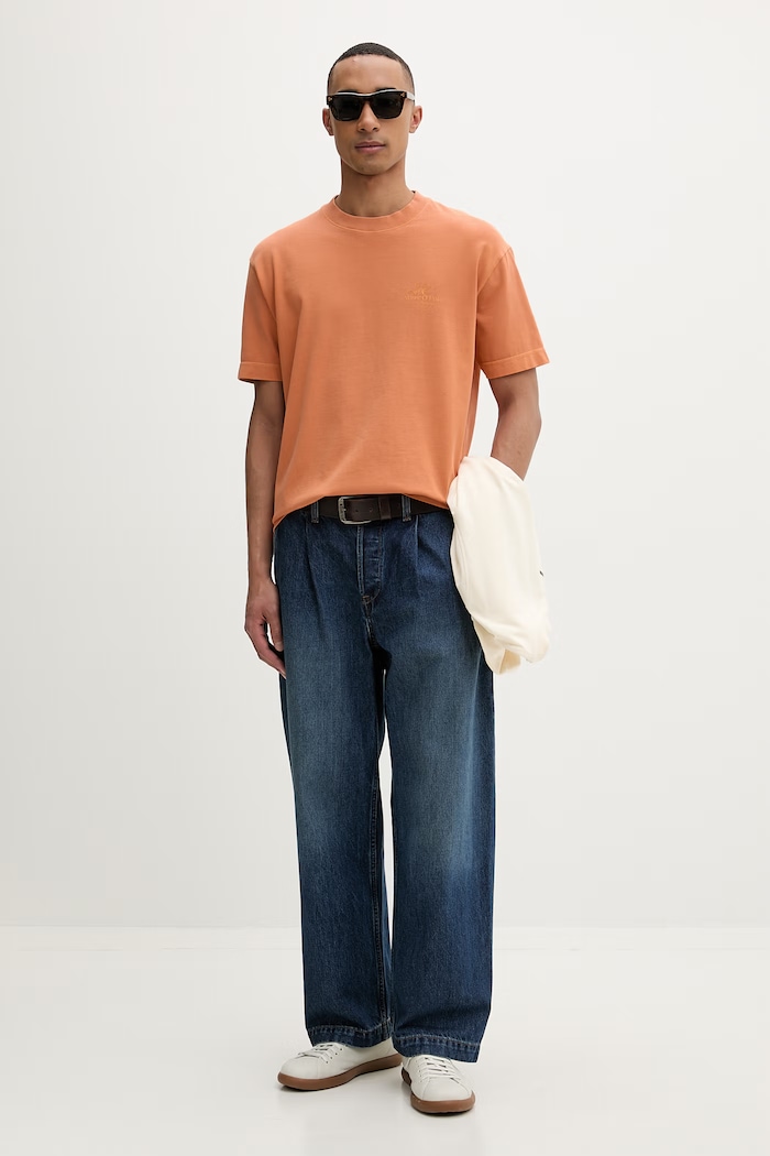 Marc O'Polo basic tričko pánské bavlněné 5000013956 oranžová ZS26