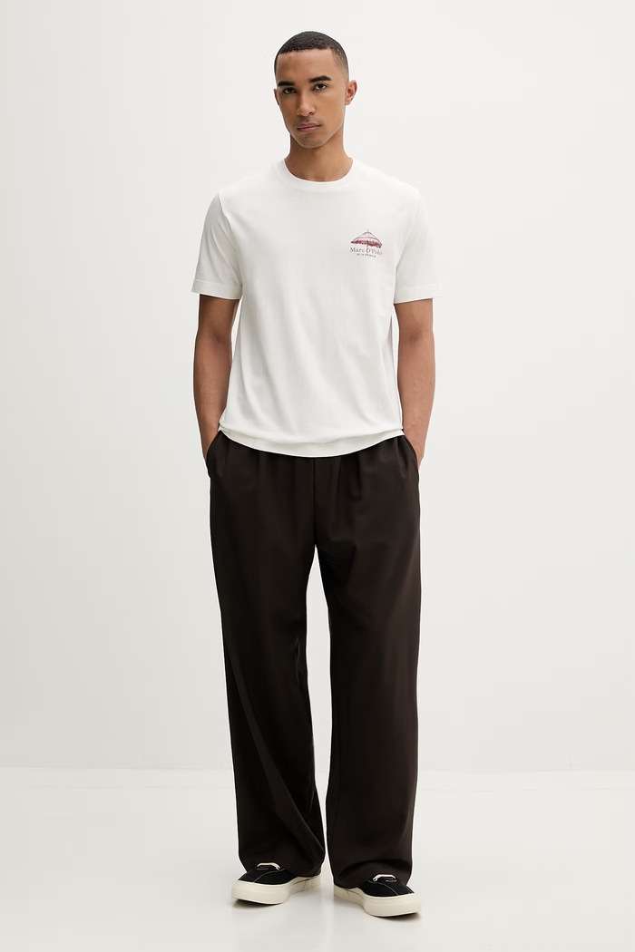 Marc O'Polo t-shirt ανδρικό βαμβακερό 5000013958 μπεζ ZS26