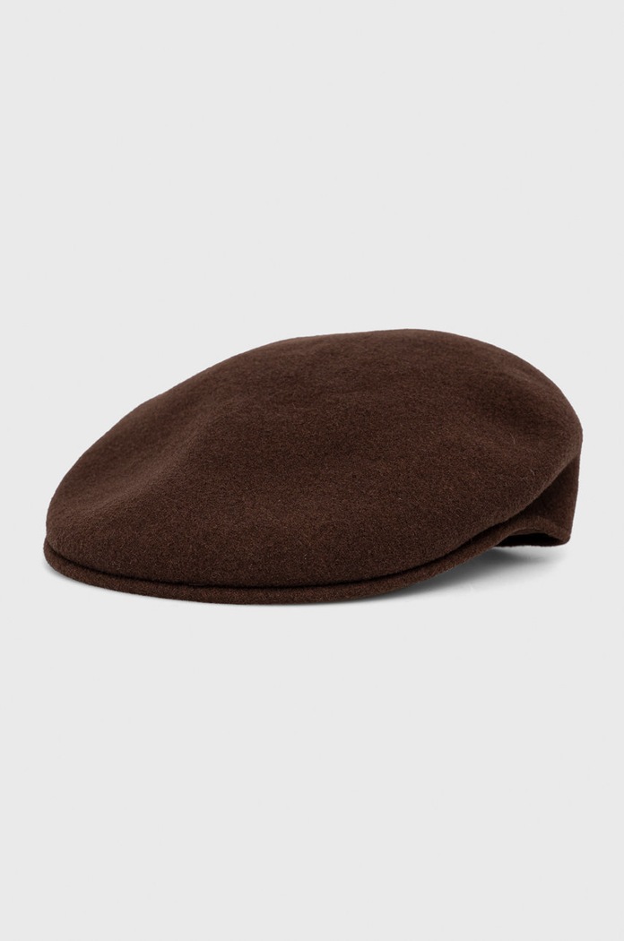 Kangol beretă de lână lana maro 0258BC.TB274