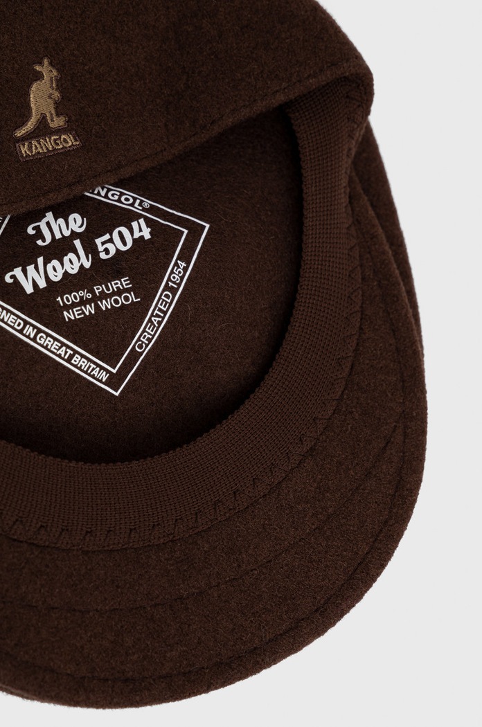 Kangol beretă de lână maro 0258BC.TB274