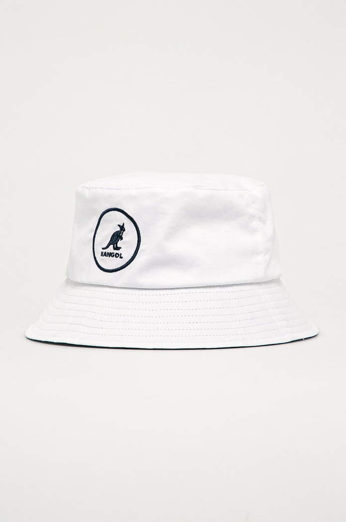 Kangol Cotton Bucket White applique white K2117SP.WH103