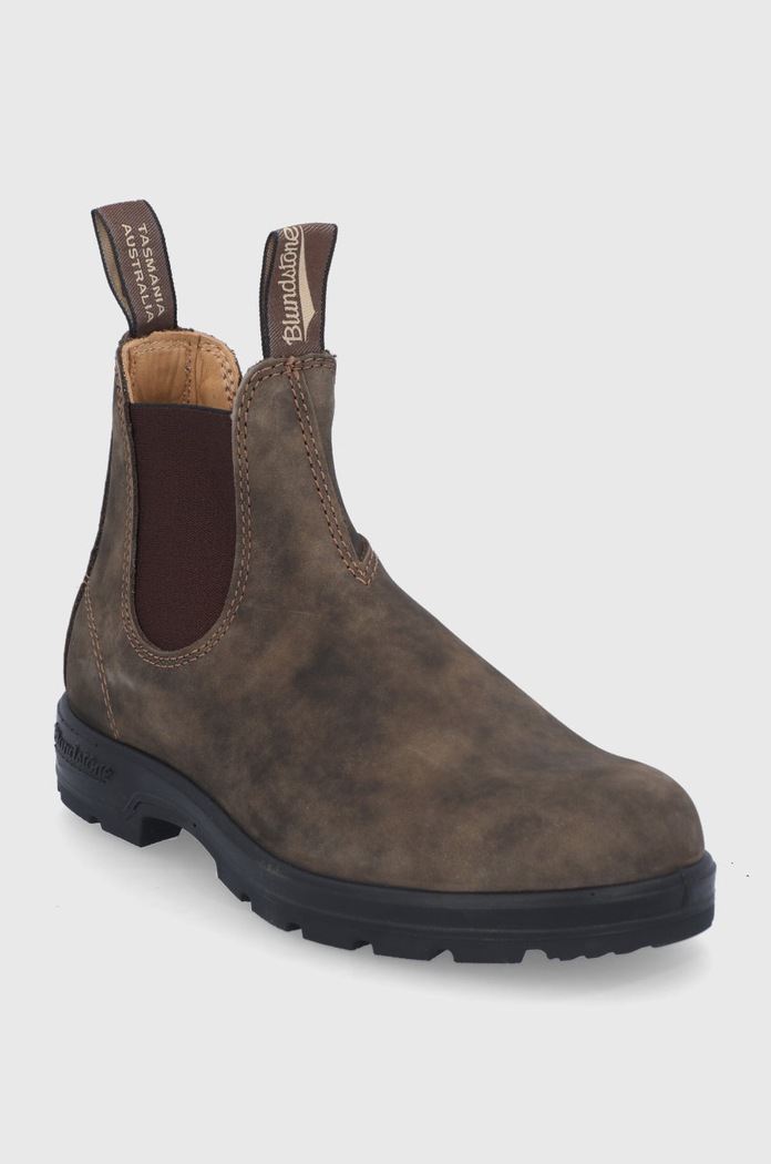 Δερμάτινες μπότες Τσέλσι Blundstone 585.Brown καφέ ZW25