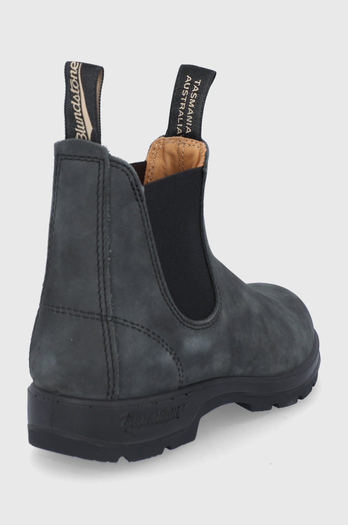 Boty Kožené kotníkové boty Blundstone 587 587.Black šedá