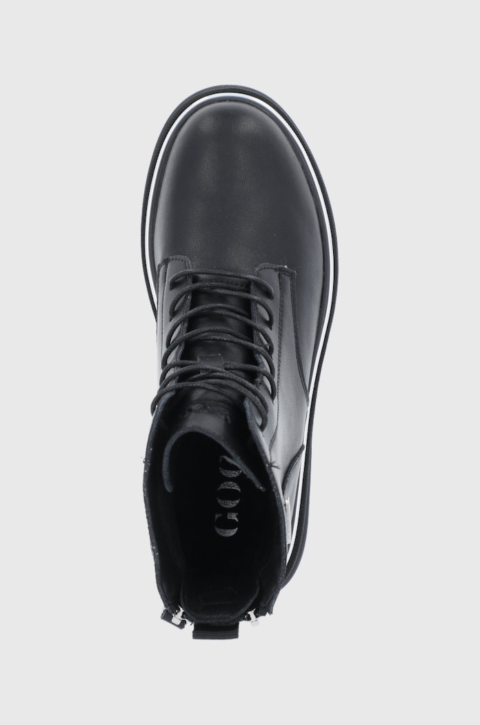 Kožené členkové topánky GOE čierna II2N4014.BLACK