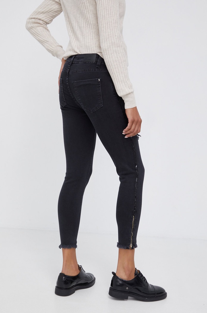 Odzież XT Studio Jeansy X221WV1006D40193 czarny
