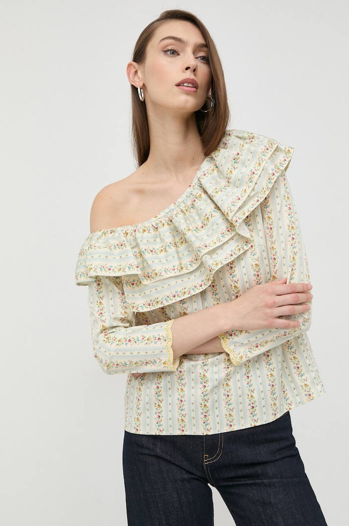Notes du Nord bluza flori bej 12729