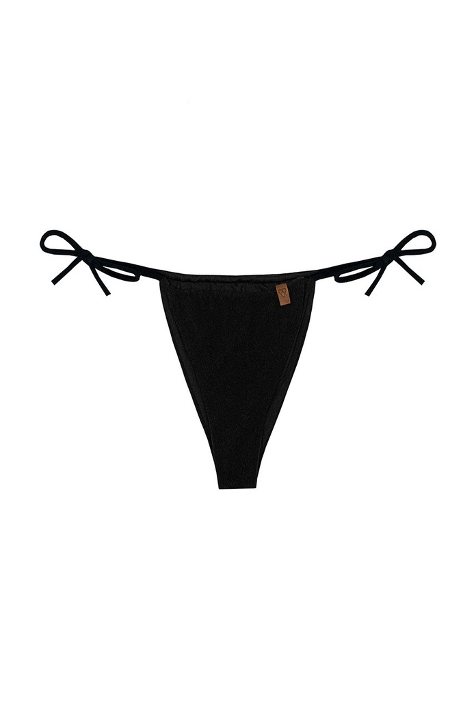 Kupaće gaćice MUUV. Tanga Fluff figi.kapielowe.FLUFF crna ZW22