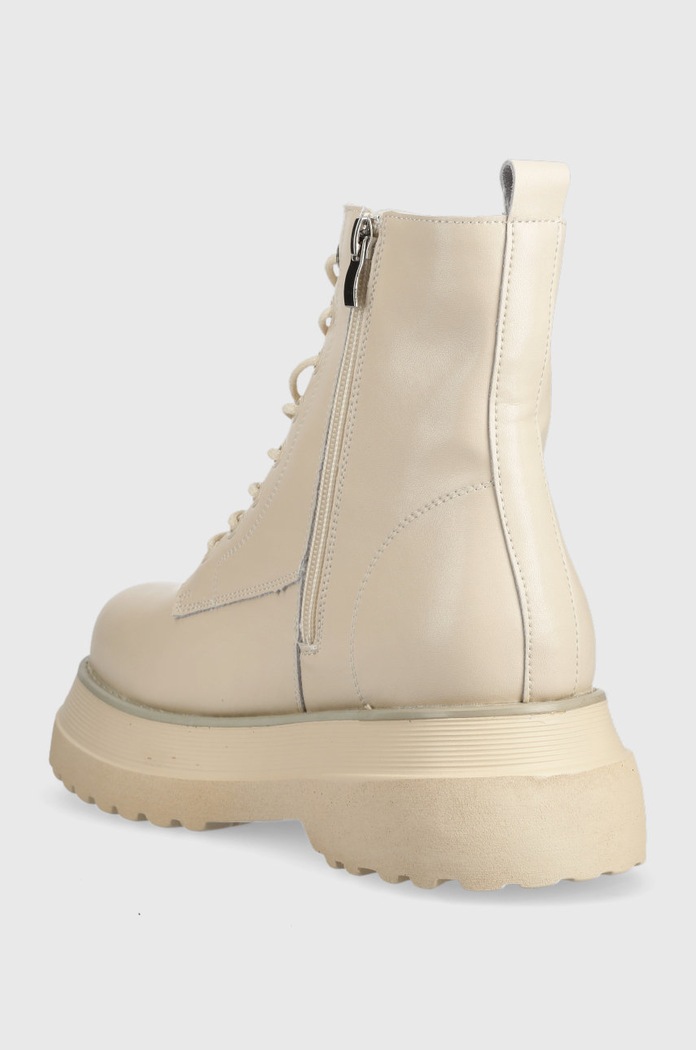 Obuwie GOE workery skórzane KK2N4066.BEIGE beżowy