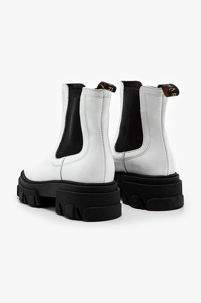 Sztyblety skórzane Mey Charles Footwear Mey biały