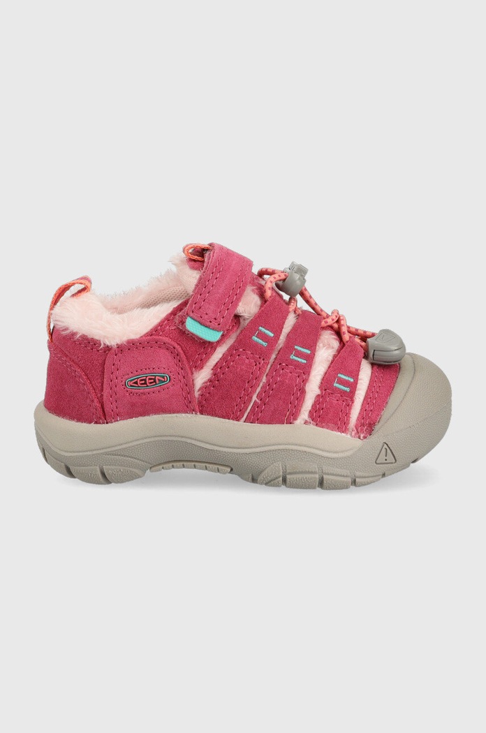 Keen pantofi copii piele întoarsă roz 1026629