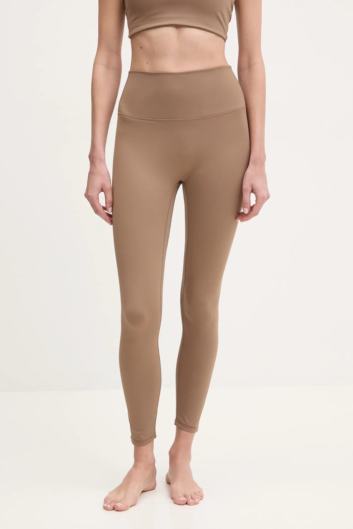 Legíny na jogu Joy in me Oneness Bond s elastanom hnedá Legginsy7.8.Oneness.Bo