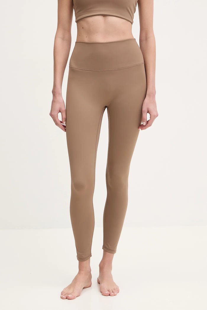 Legíny na jogu Joy in me Oneness Bond s elastanom hnedá Legginsy7.8.Oneness.Bo